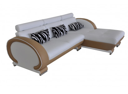 Eckbank Lederbank Eckbankgarnitur Woonhoek Landschap L Vorm Design Kussens Nieuw