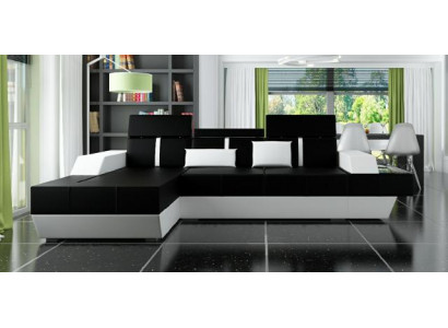 Leren bank Bank Bank Hoekbank Leren bank Bekleding Hoek Woonlandschap