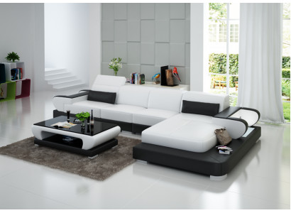 Leren bank Bank Woonlandschap Hoekbank Hoekbank Design Moderne Bank G8002C