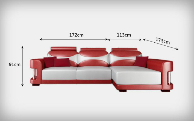 Hoekbank Hoekbank Bankstel Bank Bekleding Leer Woonlandschap Chaise longue Wies