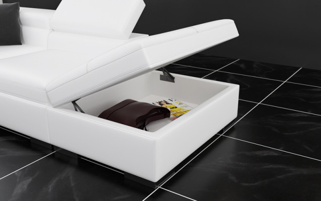 Leren bank Bank Bank Moderne woonkamer hoekbank Hoek ontwerp zithoek