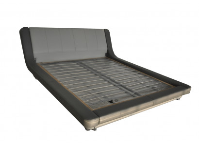 Dubbel luxe leren bed + USB-beklede bedden Moderne hotel multifunctioneel LB8826