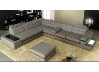 Leren bank Bankstel Woonlandschap Hoekbank Hoekcombinatie Ontwerp Modern Sofa B2011