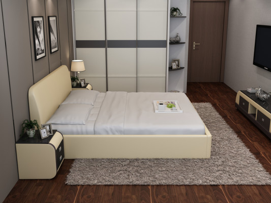 Ontwerper bed gestoffeerd luxe bed tweepersoons bed huwelijksbed bedden 140/160/180 LB8836.