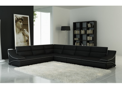 Leren bank Bank Woonlandschap Hoekbank Hoek Bankstel Design Modern  Leren bank Bank Woonlandschap Hoekbank Hoek Bankstel Design Modern