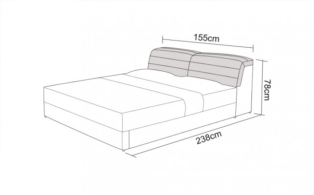 Lederen bed met USB-bekleding Bedden Luxe Tweepersoons Huwelijk 140/160/180 LB8827
