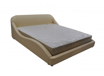 Nieuw, modern en comfortabel bed voor de slaapkamer.