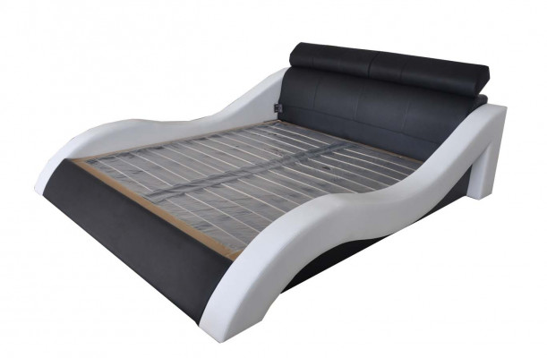 Dubbel luxe design leren hotelbed gestoffeerde bedden Moderne multifunctionele
