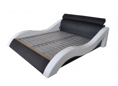 Dubbel luxe design leren hotelbed gestoffeerde bedden Moderne multifunctionele