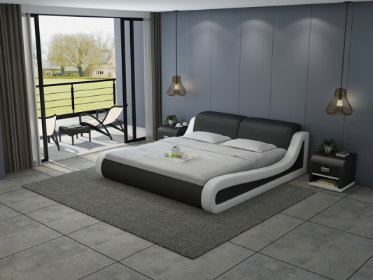 Leder Bed Ontwerp Gestoffeerde Bedden Luxe Tweepersoons Groot 140/160/180 LB8831