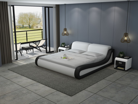 Leder Bed Ontwerp Gestoffeerde Bedden Luxe Tweepersoons Groot 140/160/180 LB8831