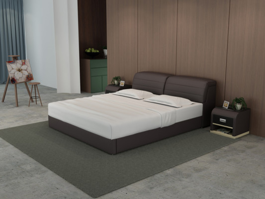 Leder Bed Design Gestoffeerde Bedden Luxe Tweepersoons Modern Huwelijk 140/160/180 LB8827