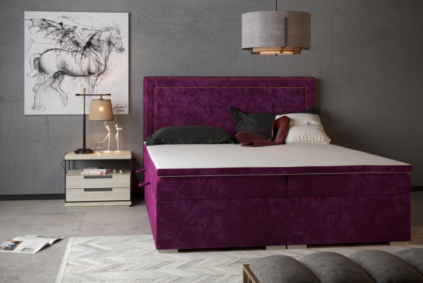 Boxspring bed hotel dubbel bed luxe bedden gestoffeerd 90/100/120/160/180x200cm.