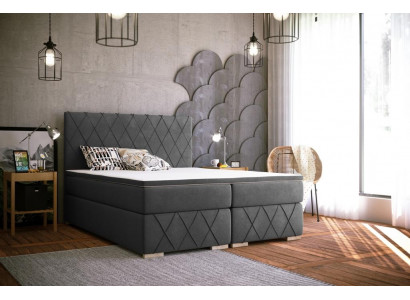 Tweepersoonsbed Compleet Set Matras Boxspring Topper Bedden Functie Doos Hotel