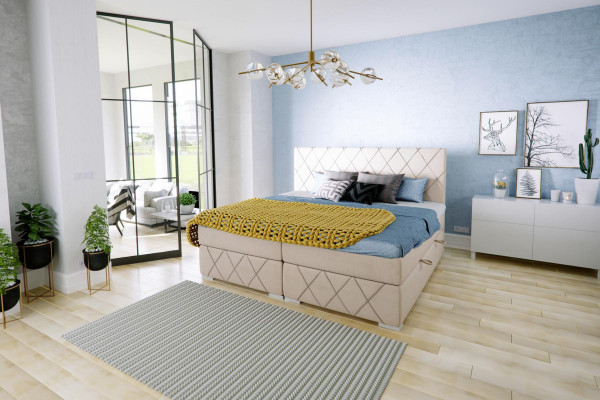 Boxspring bed compleet set dubbele matras topper bedden functie doos hotel