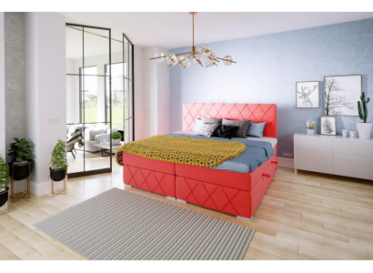 Uitstekend modern tweepersoons boxspringbed voor de slaapkamer.