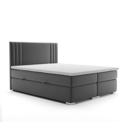 Boxspring Bed Dubbel Hotel Compleet Set Matras Topper Bedden Functiekast