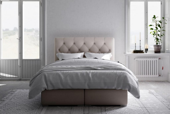 Boxspringbed Hotel Dubbel Leer Luxe Bedden Gestoffeerde Bedlade Functie Nieuw.
