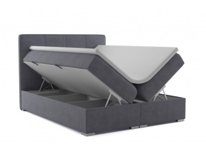 Boxspringbed Hotel Dubbel Fluweel Textiel Luxe Bedden Gestoffeerde Bedlade Functie
