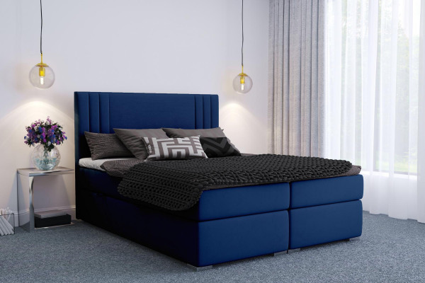 Moderne boxspringbedden hotel dubbel luxe bed gestoffeerde boxfunctie stof
