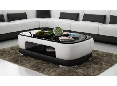 Gevoerde salontafel Tafel Salontafels Glazen tafel Bijzettafel