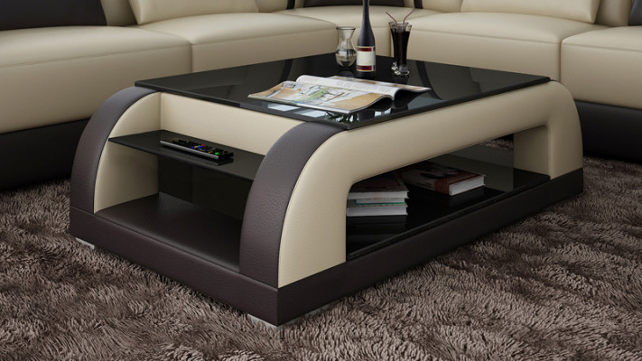 Salontafel Tafel Salontafels Glazen tafel Design bijzettafel CT9012