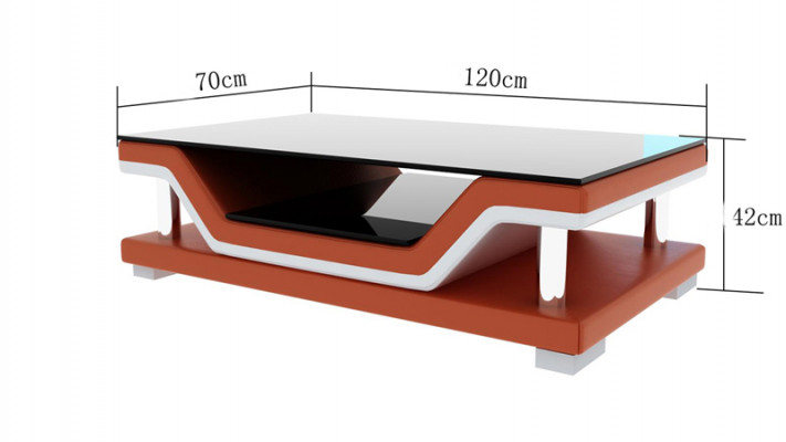 Salontafel Tafel Salontafels Glazen tafel Designer Bijzettafel CT9003