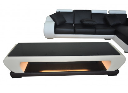 RTV TV-meubel LederTisch Designer Glazen Tafel TV-kast Nieuw Modern