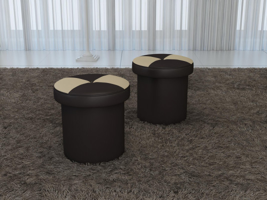 Ontwerp gestoffeerde voetenbank Ottomaans Stoel Chaise Gestoffeerd FT008