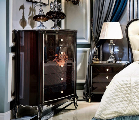Chesterfield Design Nachtkastje voor slaapkamer 2x Italiaanse meubels 4 delige set Nieuw