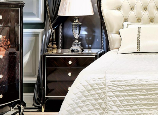 Chesterfield Design Nachtkastje voor slaapkamer 2x Italiaanse meubels 4 delige set Nieuw