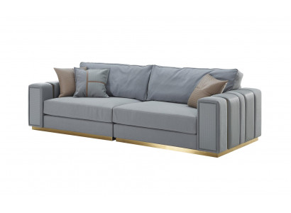 Bank 3-zits lichtblauw Nieuw Creatief Modern Woonkamer Design Bankstellen Meubels Stof
