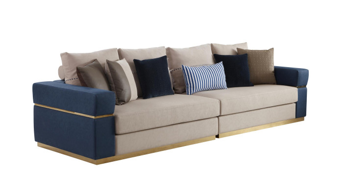 Sofa Driepersoonsmarter stof woonkamer ontwerp sofa's gestoffeerde banken luxe textiel