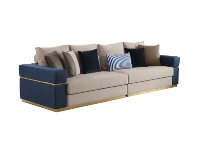 Sofa Driepersoonsmarter stof woonkamer ontwerp sofa's gestoffeerde banken luxe textiel