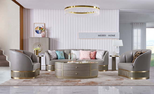 Sofaset 4+2+2 zits woonkamer meubels Moderne bank leren bankstellen bankstellen