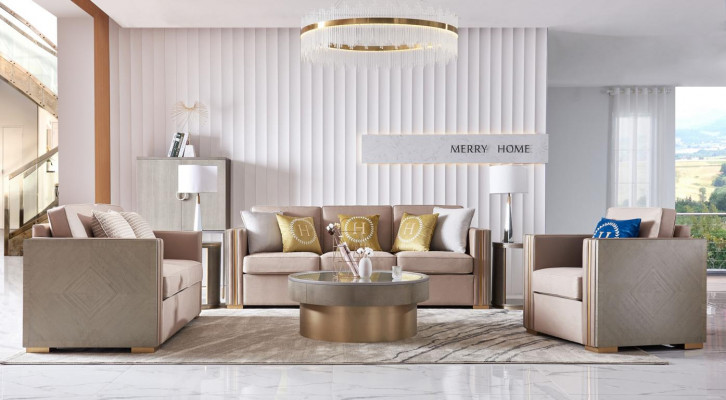 Luxe meubels woonkamer bankstel in hotelstijl Garnituren Bank Bank
