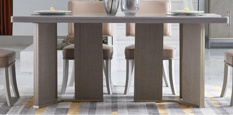 Designer meubels houten tafel zit eetkamer 6x stoelen 7-delig set stel nieuw