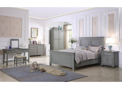 Slaapkamer meubels Complete sets Bed Nachtkastje Kledingkast Tafel Nieuw 6-delig.