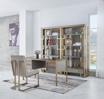 Hoogwaardige design kantoorinrichting stijl meubels tafel stoel vitrine 4-delig.