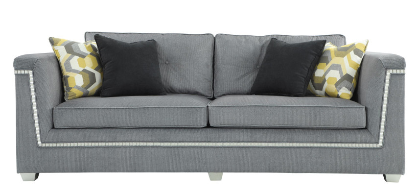 Bankstel 3+1 Grijs Woonkamer Stoffering Modern Sofa