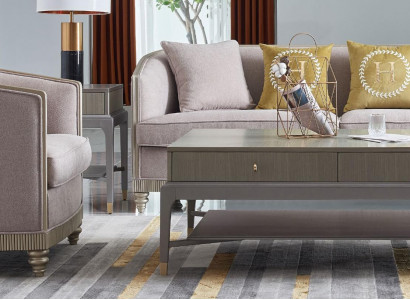 Bankstel bekleding 3+1 zitplaatsen set designbanken banken textiel modern meubilair