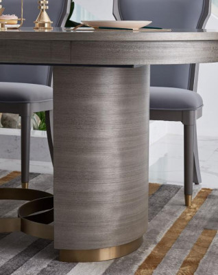 Klassieke design eettafel + 4 stoelen set meubelgroep 5-delig.