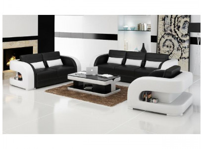 3+2+1 Bankstel Leren bank Bank Designer Bankstellen Woonlandschap Bergamo