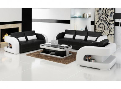 3+2+1 Bankstel Leren bank Bank Designer Bankstellen Woonlandschap Bergamo