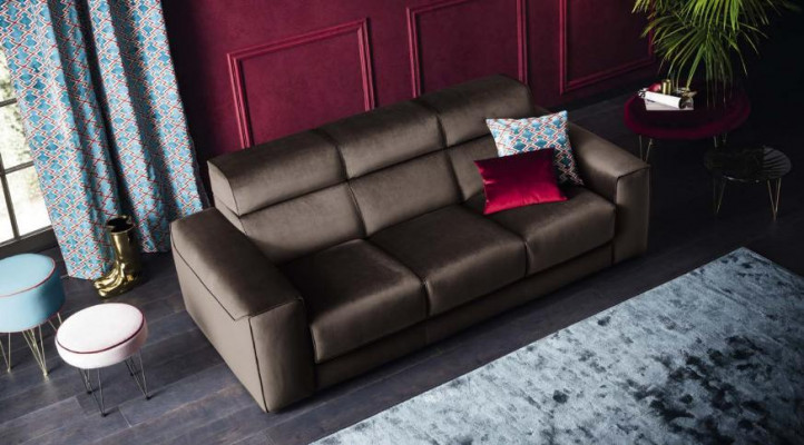 Luxe meubels woonkamer bankstellen bank 3-zits modern echt hout Italiaanse stijl