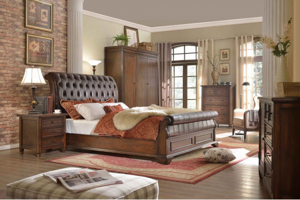 Slaapkamer Bed Nachtkastjes 3-delige set Luxe Bedden Hout Tweepersoonsbed Nieuw