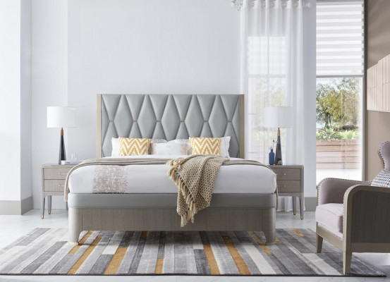 Slaapkamer Set Bed Nachtkastje Ontwerp Modern Luxe Bedden Groep