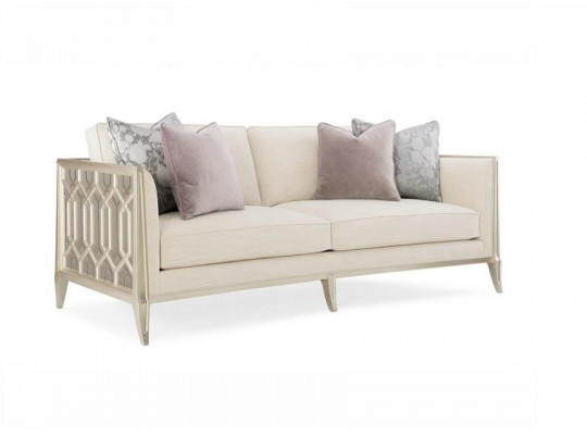 Moderne 3-zits design bank bank gestoffeerd banken stof textiel driezitter