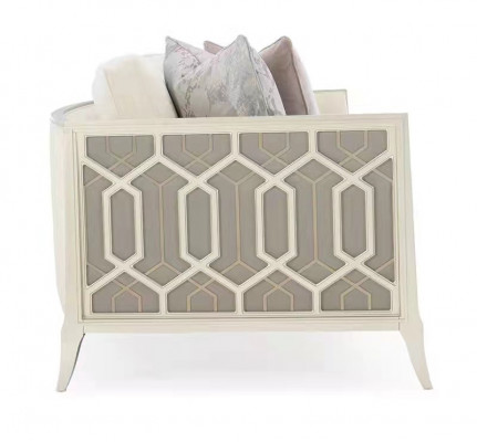 Moderne 3-zits design bank bank gestoffeerd banken stof textiel driezitter
