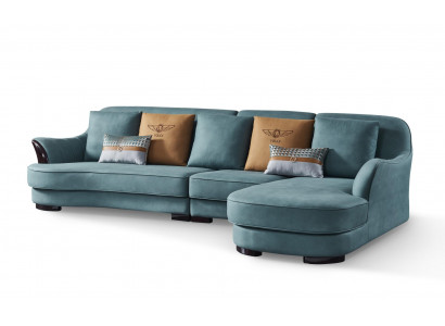 Hoekbank L-vorm Bank Bank Ontwerp Bankbekleding Textiel Hoekbankstel